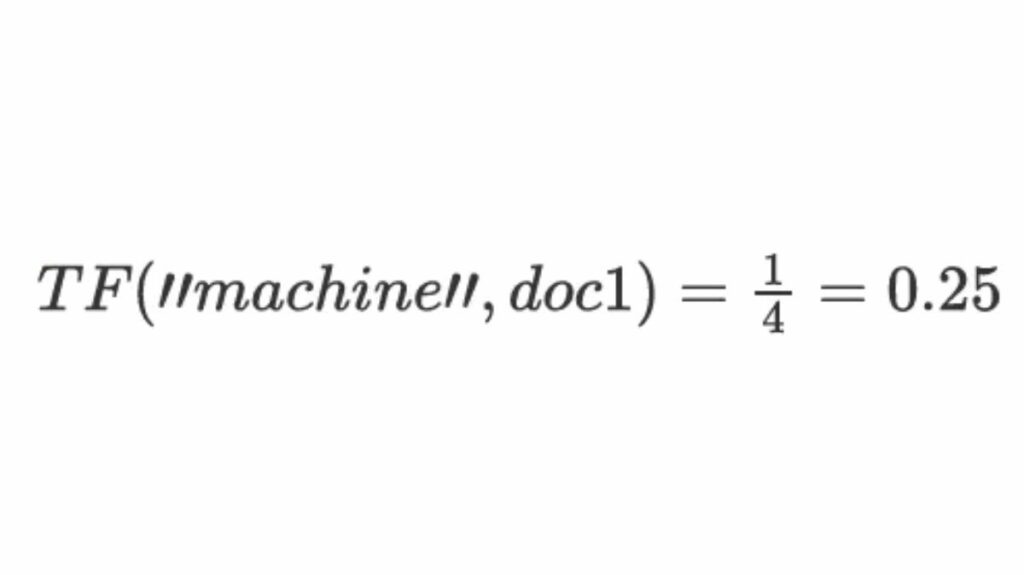 Term Frequency Formula Term Frequency Formula