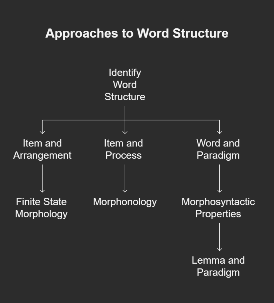 Linguistic Approaches to Word Structure