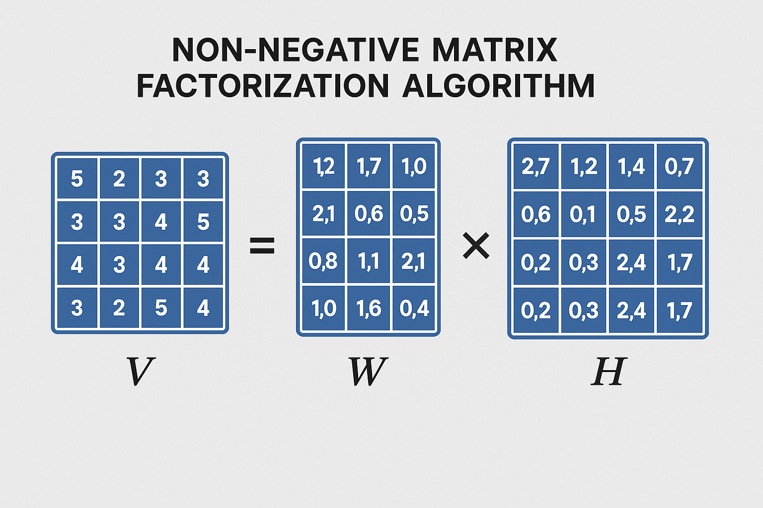 Non negative Matrix Factorization Algorithm Non negative Matrix Factorization Algorithm