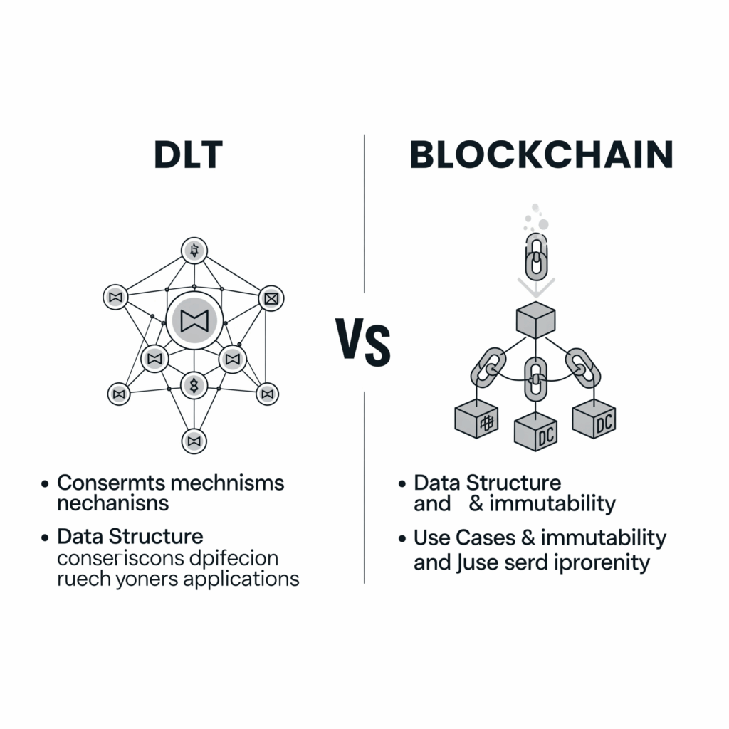 DLT vs Blockchain DLT vs Blockchain