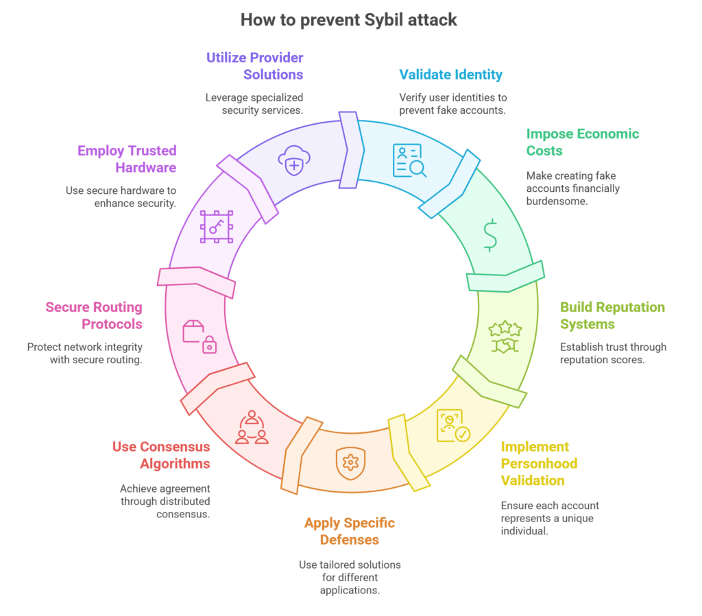 How to prevent sybil attack in blockchain