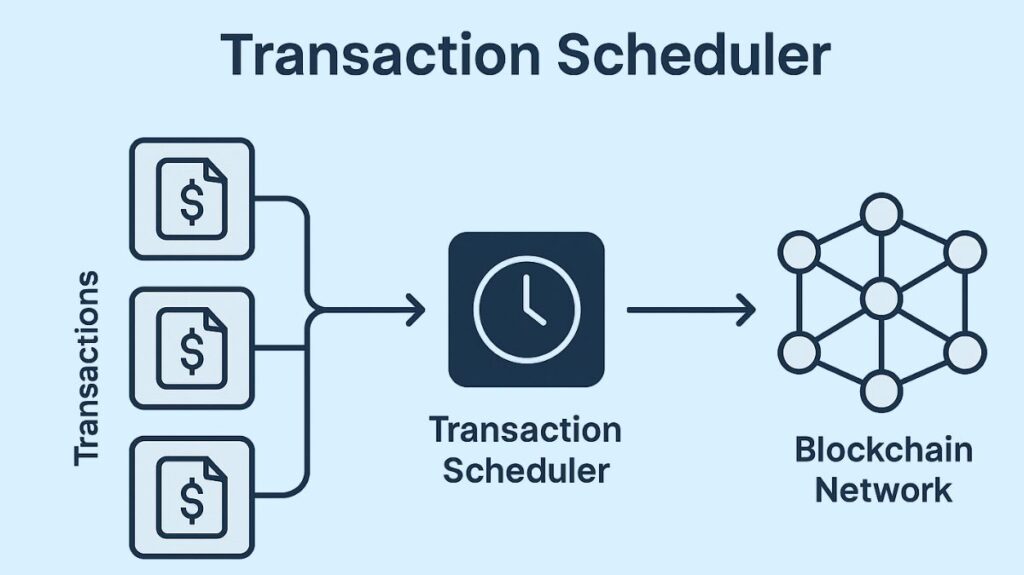 Transaction Scheduling in blockchain