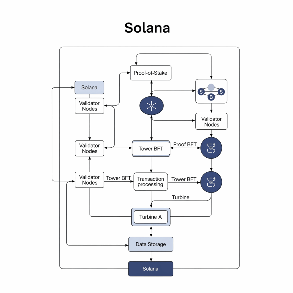 Solana blockchain architecture diagram