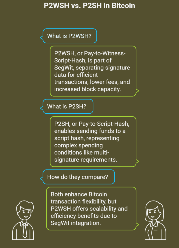 P2WSH vs P2SH
