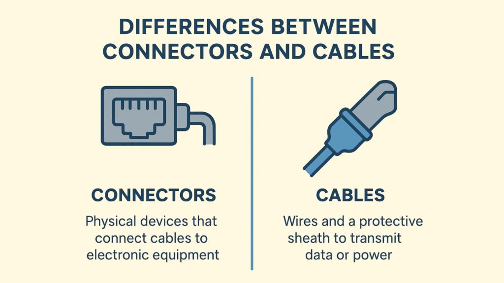 Differences Between Cables and Connectors