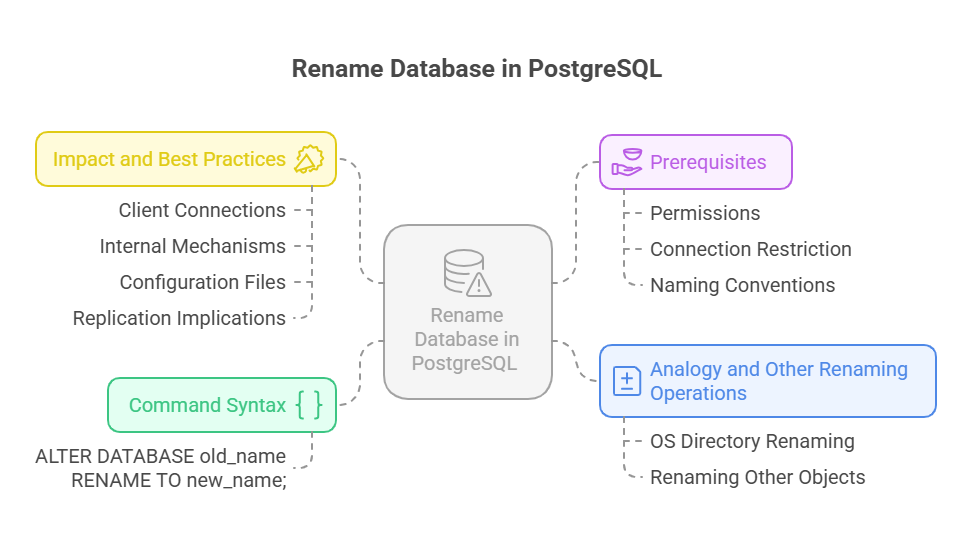 Rename Database in PostgreSQL Rename Database in PostgreSQL