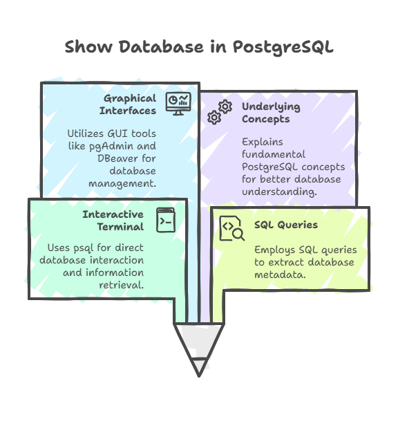 Show Database in PostgreSQL Show Database in PostgreSQL