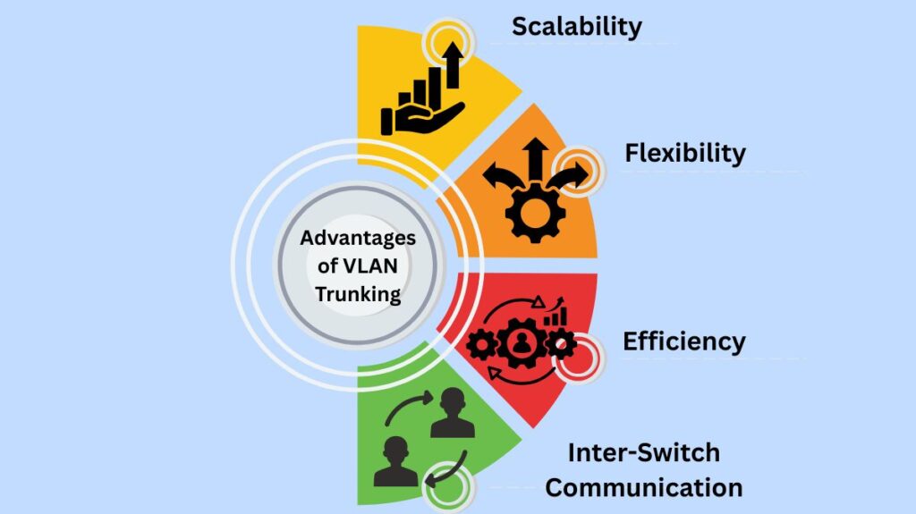 Advantages of VLAN Trunking