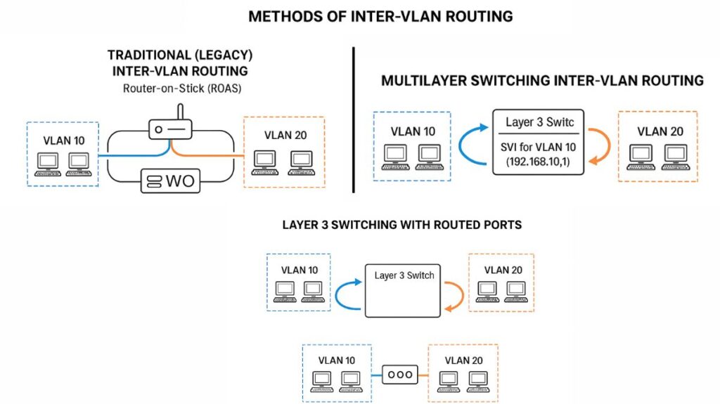 Inter VLAN Routing Methods