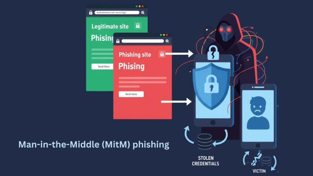 Man-in-the-Middle MitM phishing
