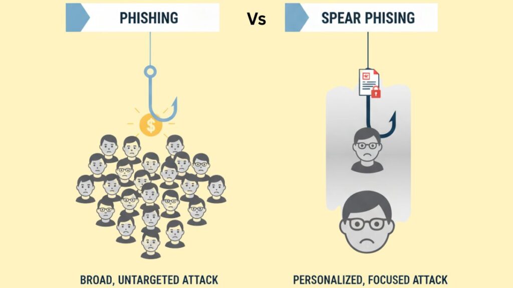 Phishing vs Spear Phishing