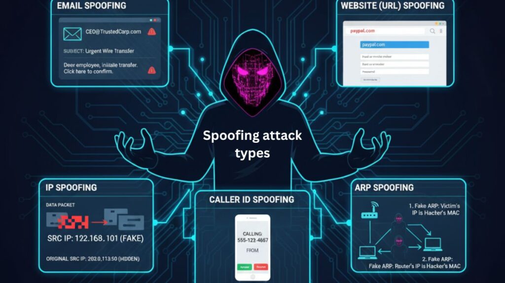 Spoofing attack types