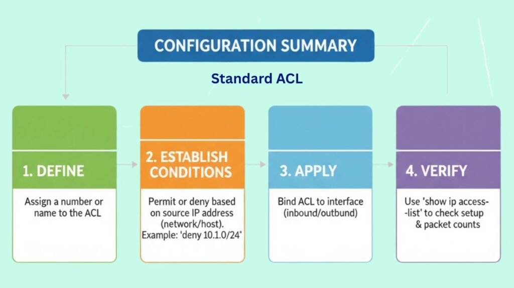 Configuration Summary of Standard ACL Configuration Summary of Standard ACL