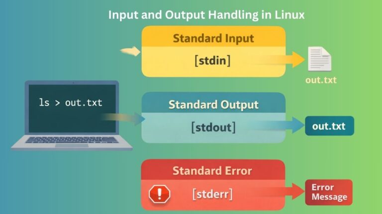 Input and Output Handling in Linux Explained with Examples