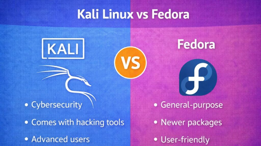 Kali Linux vs Fedora