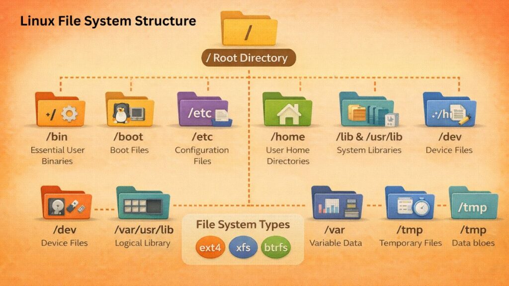 Linux File System Structure Linux File System Structure