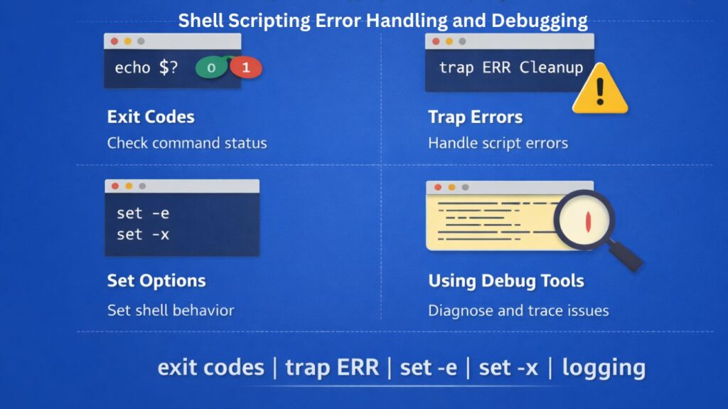 Shell Scripting Error Handling and Debugging Shell Scripting Error Handling and Debugging