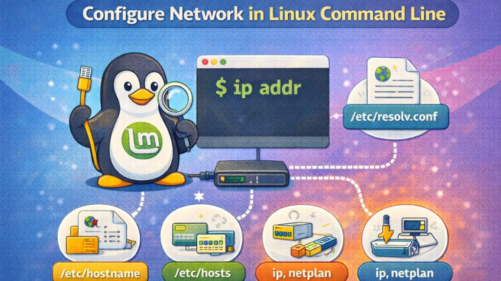 Configure network in Linux command line Configure network in Linux command line