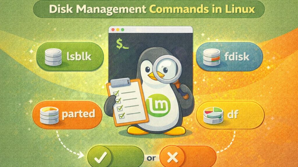 Disk management commands in linux Disk management commands in linux