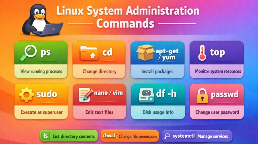 Linux System Administration Commands Linux System Administration Commands