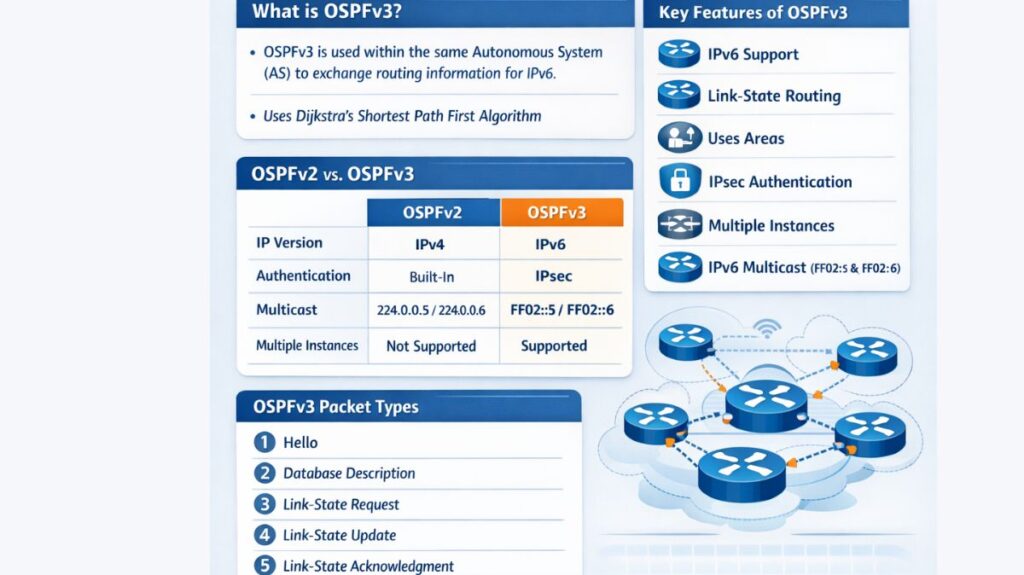 Open Shortest Path First version 3 (OSPFv3) Open Shortest Path First version 3 (OSPFv3)