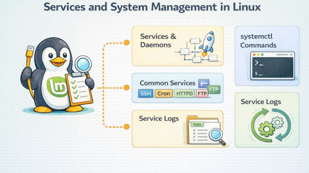 Services and system management in linux Services and system management in linux