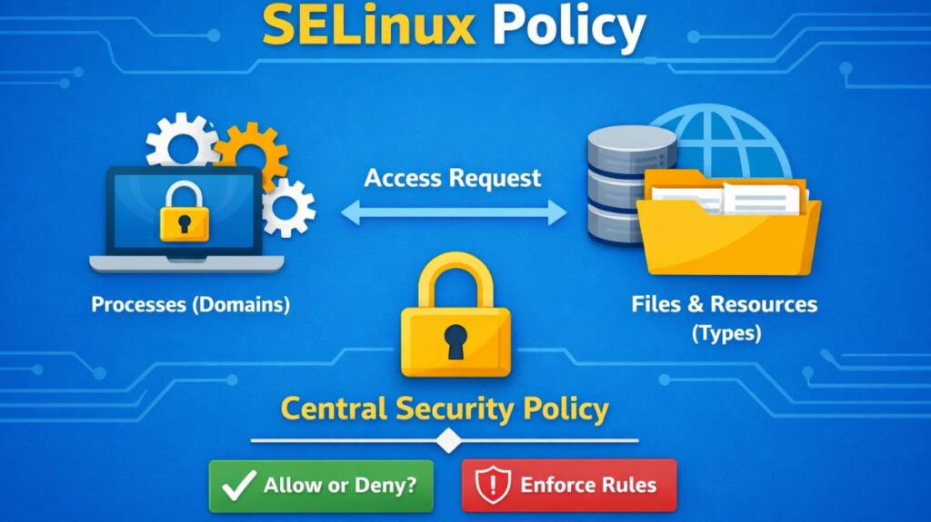 What is the SELinux policy? What is the SELinux policy?