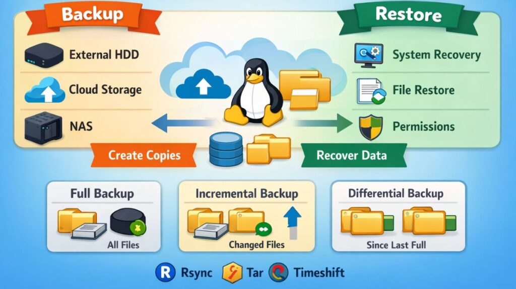 Backup and restore in Linux Backup and restore in Linux
