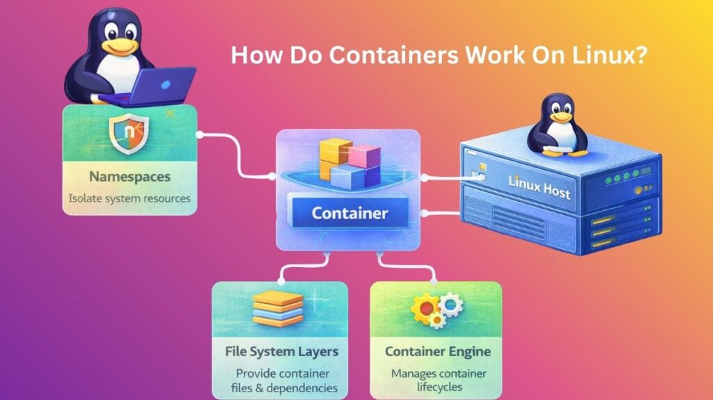 How does a Linux container work?