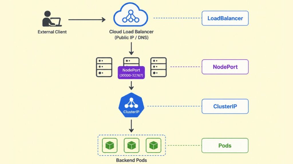 Hierarchy of LoadBalancer Services